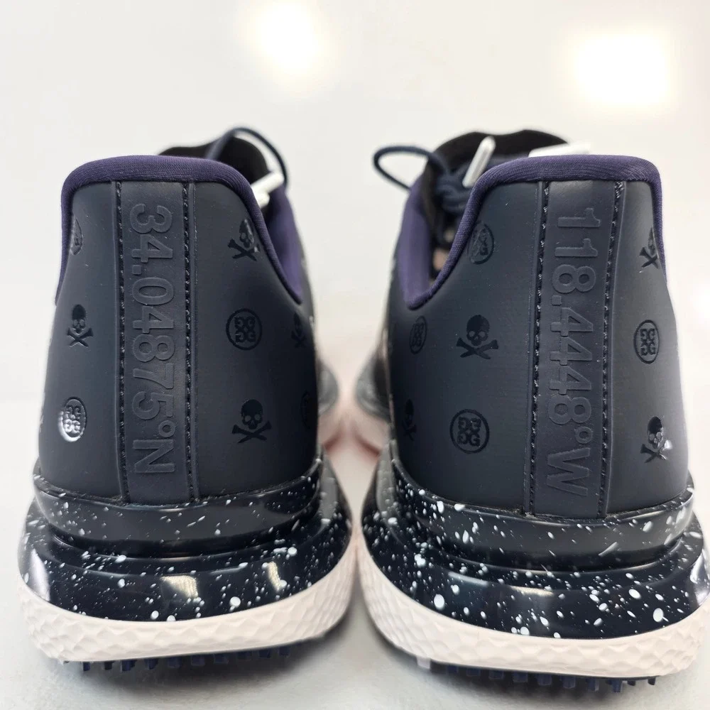 G/FORE Gallivan2R G/Lock Stippled Skull Tees Golf Shoes Mens 8 Twilight Blue NEW